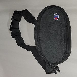 Champion Fanny Pack Waist Bag Black Shoulder Fanny Pack C Prime Logo